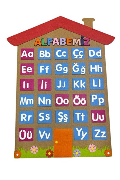 KeçeBizde KEÇE ALFABA EVİ KAHVERENGİ