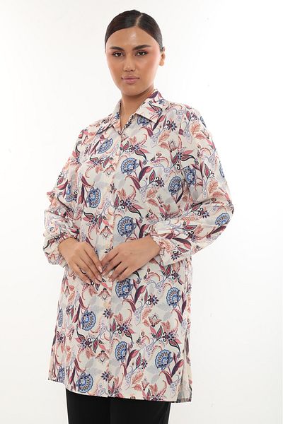TUNİK Women's Patterned Slit