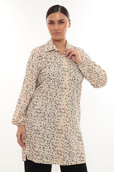 TUNİK Women's Patterned Slit