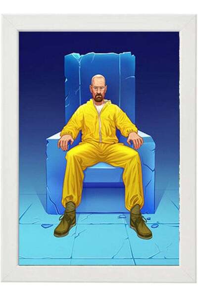 Generic MEC Walter Sitting On Ice Chair Breaking Bad Wall Art Frame Poster White 21x30cm