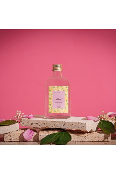 HOMERİUM Floral Parfümlü Kolonya Orkide ve Yasemin 200 ml Cam Şişe