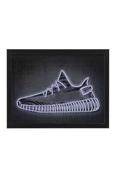 Generic Boomah Accessories Yeezy Neon Wall Decor Poster With Frame Multicolour 30x40cm