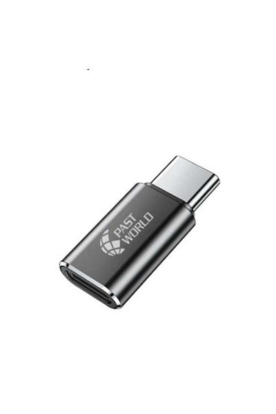 PAST WORLD iPhone to Type-C Adapter Black PAST WORLD -PX-J109