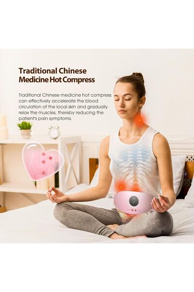 Xess Portable Cordless Heating Pad, Heating Pad for Cramps Pain Relief with 5 Heat Levels and 7 Massage M