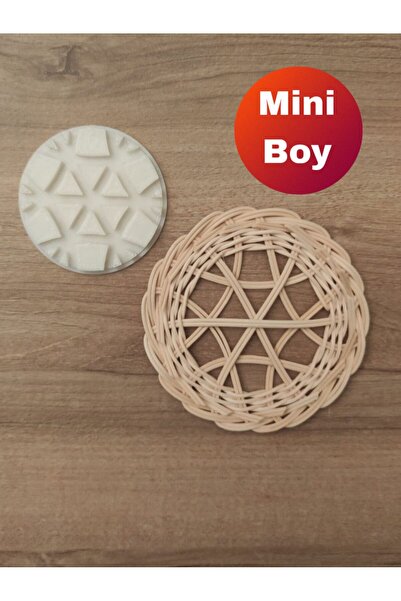 Petek Rattan قالب راتان صغير الحجم - قالب من الخيزران بقطر 6 سم - يستخدم مع ا...