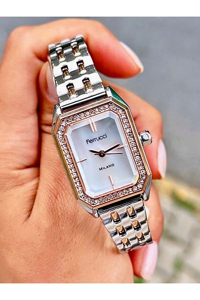 Ferrucci Women's Wristwatch Original Watch New Model Steel Cord Waterproof Bracelet Gift