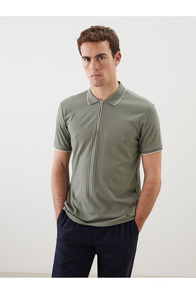 LC Waikiki Quality Parts from Celebi Store |   Polo Neck Men's Textured T-Shirt