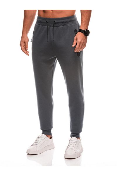 Edoti Men's sweatpants BASIC EM-PABS-0104 - graphite