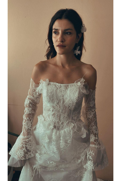 ABAD.HANDMADE Fransız lez helen gelinlik