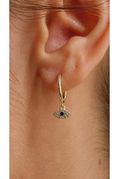 Wind Silver Nazar Küpe 925 Ayar