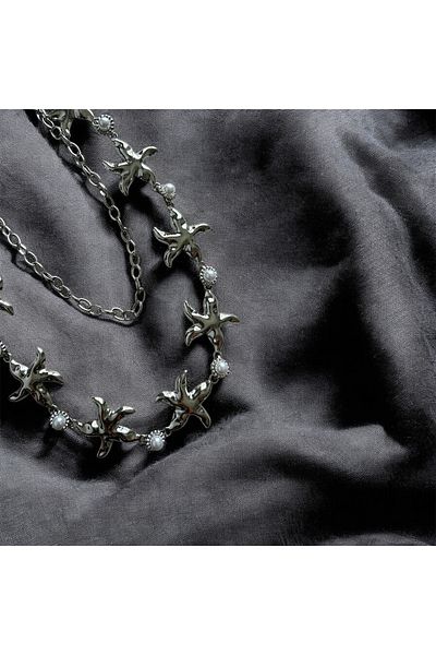 Vadısh store Starfish& Pearl & Retro, Vintage Patterned Body & Waist & Dress & Pants & Skirt Chain Belt