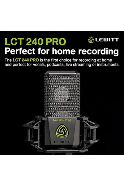 AyrStore -Ses vokal enstrüman kayıt ve akış için XLR kondenser mikrofon - LCT 240 PRO profesyonel