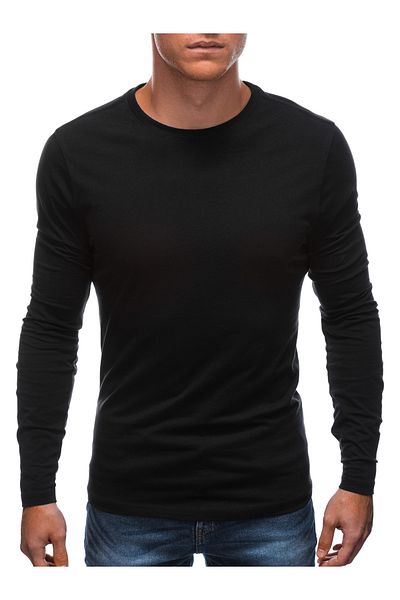 Edoti Men's long-sleeve without print EM-LSBL-0103 - black