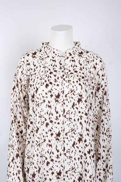 MUSTÜN Patterned Wrinkle Shirt