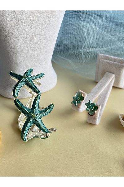 BURÇİN AKSESUAR Starfish Design Elastic Imported Bracelet