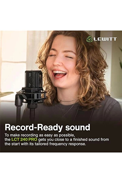 AyrStore -Ses vokal enstrüman kayıt ve akış için XLR kondenser mikrofon - LCT 240 PRO profesyonel