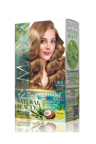 MAXX DELUXE MAXX - Ammonia-Free Hair Dye (Honey Foam 8.3)