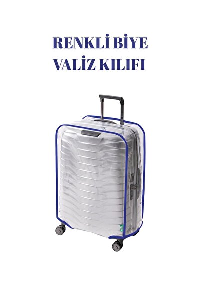 BGV HOME Husă transparentă pentru valiză și protector pentru valiză cu șnur colorat