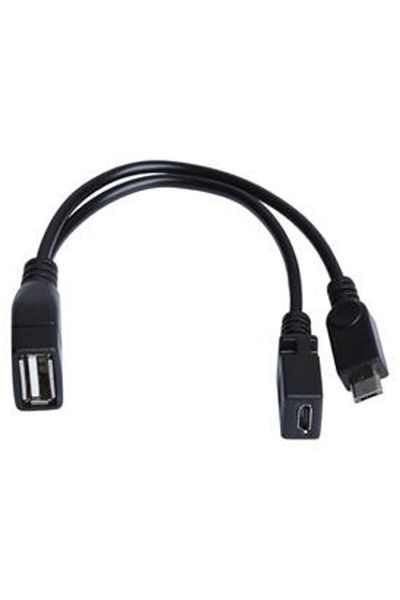 Dark Micro USB Male - Usb2.0 Disi Otg Y Cable (Dk-Cb-Microtg2Y)