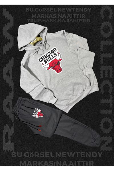 NEW TRENDY COLLECTİON Chicago Bulls Black Hooded Sweatshirt and Sweatpants Set – Unisex Sports & Casual