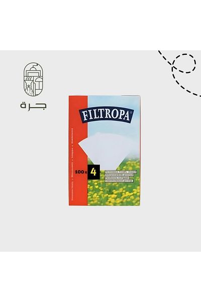 Solaf Filtropa American Coffee Filters Size 4 for preparing pure, easy-to-use coffee at home and in the office from a jar
