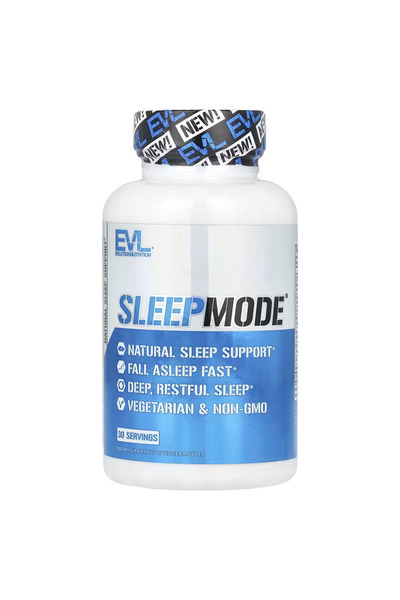 evlution nutrition Sleep mode Support Theanine Gaba Valerian L-Tryptophan 60 ...