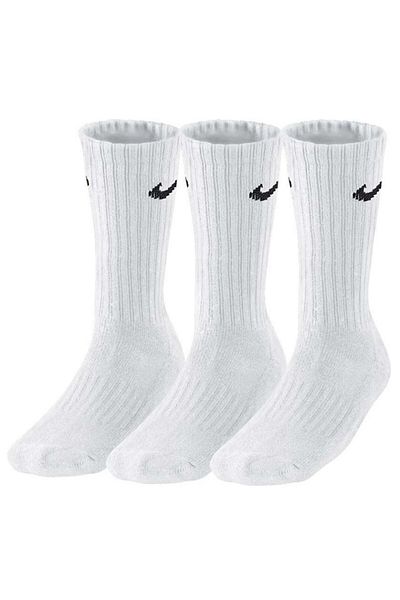 Nike Set 3 Pairs Training Socks SX4508-101, Men, White, 42-46