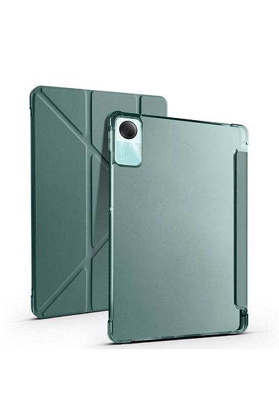 kılıffuarı Lenovo M11 Tb-330Fu Case Tri Folding Shock Absorbing Pu Soft Cover with Pen Compartment Stand