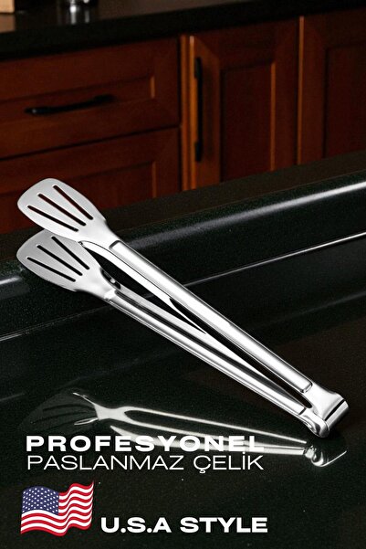 Transformacion American Type Kitchen Tongs 304 Stainless Steel Pasta Pastry Salad Multipurpose Tongs 721991