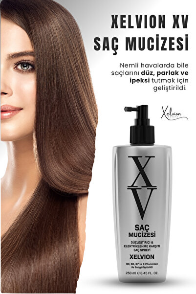 XELVION BEAUTY Xelvion XV Elektriklenme Karşıtı, Düzleştirici Etkili Saç Spre...