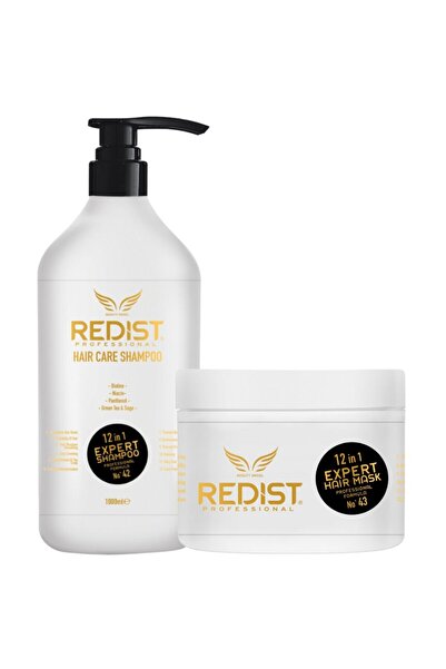 Redist Σετ Profesional 12 σε 1 Expert, Cu Biotina, Niacina, Pantenol, Ceai Verde Si Salvie, Redist, sampon