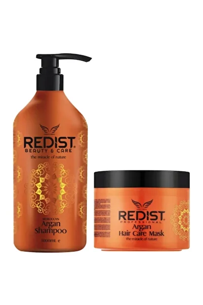 Redist Professional Set with Argan, Redist, Shampoo 1000 ml, Mask 500 ml