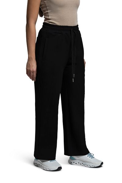 duneus Women's wide-leg cotton pants - black