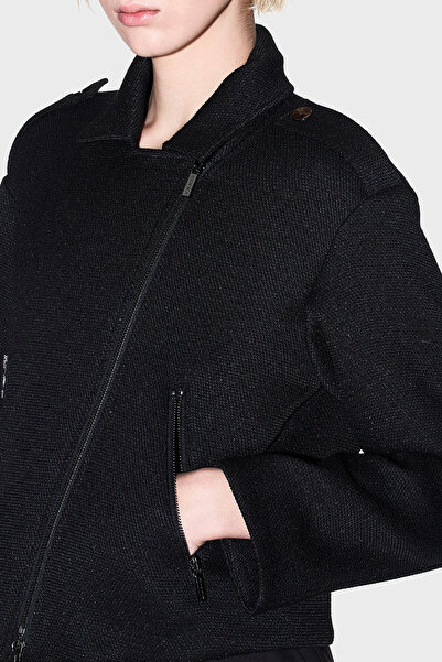 Armani Exchange Slim Fit Apash Collar Silvery Woven Jacket Jacket Xw001236 Af16198 Uc001