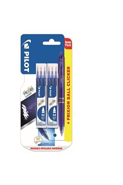 Frixion Pilot Set pixuri Pilot Frixion Clicker cu 6 rezerve de schimb 0,7 mm
