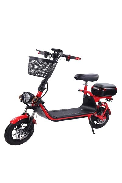 Generic 2025 Abu Sala Colorful Electric Scooter with Seat and Front Basket