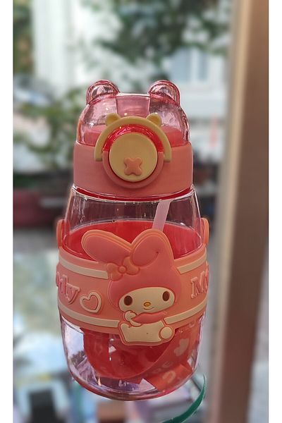ada çanta kırtasiye My Melody Figured Children's Water Bottle Flask 500ml Hanging Plastic Ad71036
