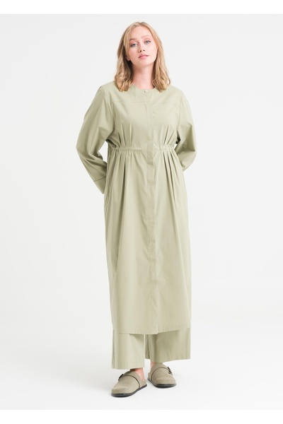 Armağan Drawstring Waist Crew Neck Tunic