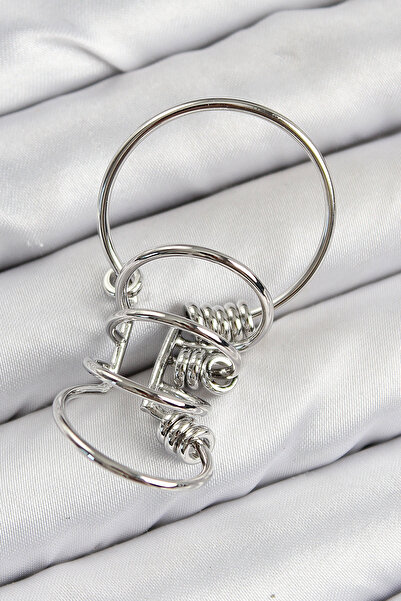 Leyaton Lwlhmrs-Ieg Ieg ™   Brass Ring Model Silver Color Cartilage Earrings ...