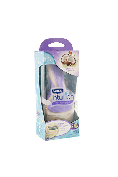 Schick انستويشن ماكينة حلاقه البنفسجيه مع رغوه ذاتيه بحليب جوز الهند | Coconut Milk