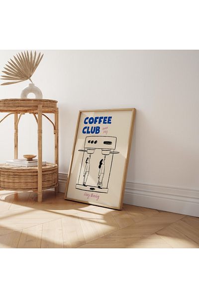 Nuqta Canvas Painting - Coffee in a Modern Style