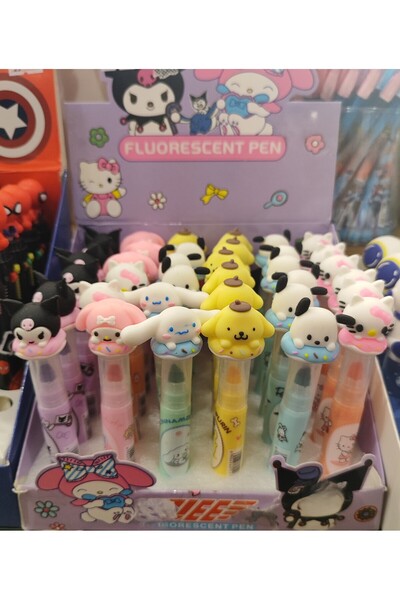 ada çanta kırtasiye 3 Pcs Sanrio Characters Highlighter Ad81567