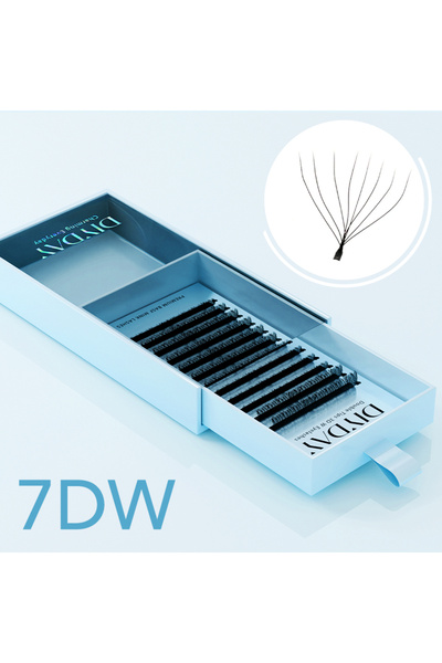 Choice69 وصلات رموش صناعية على شكل حرف W من DIYDAY، 15 مم، 0.07 مم، D 7D، W، جاهزة للاستخدام، 3D، 4D، 5D، 6D، 7D، 8D، من فرو المنك F