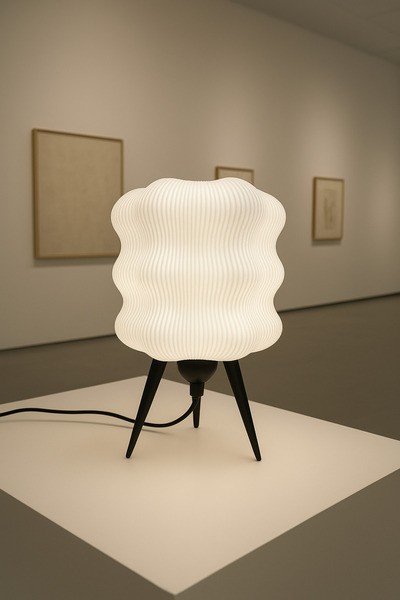Rekatech Light Wave Modern Decorative Table Lamp Lampshade - 40 cm