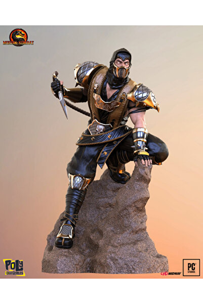 Poly Collectibles Mortal Kombat – Scorpion Premium Collectibles Figure | 30 cm