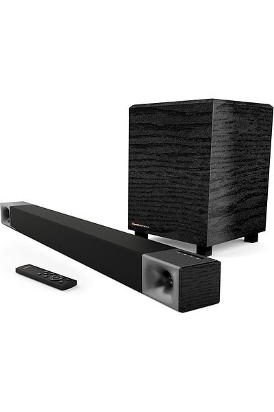 Klipsch Cinema 400 Sound Bar + 20.3 cm Wireless Subwoofer And HDMI-ARC