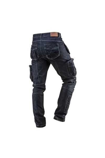 NEO Work Jeans Pants with 5 Pockets, Denim Model, Size L/52,