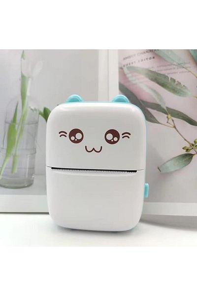 Tradeo Mini Pocket Thermal Printer – Portable BT Printer w/ Paper & USB, for Notes, Photos, Docs