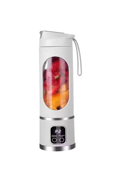 Tradeo Portable USB Rechargeable Blender – 6-Blade Smoothie Juicer Cup for Shakes & Fruit Drinks