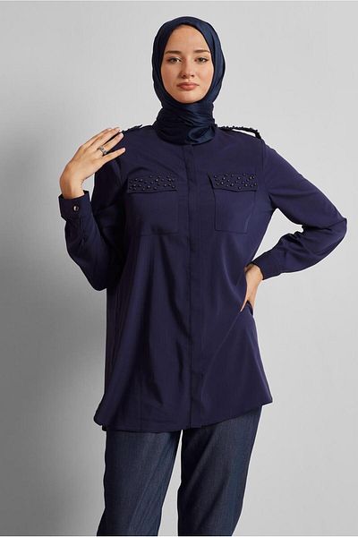 Alvina Beaded Detail Tunic 45703